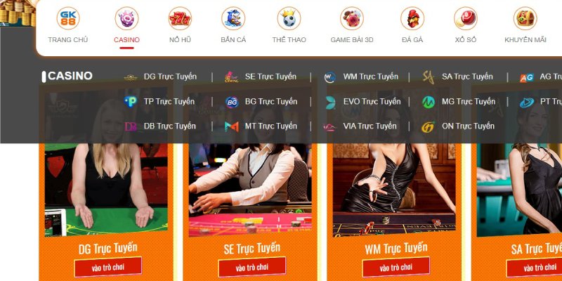 Ưu điểm vượt trội không thể bỏ lỡ tại Casino GK88